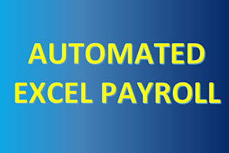 create an automated excel payroll system with tax and loans