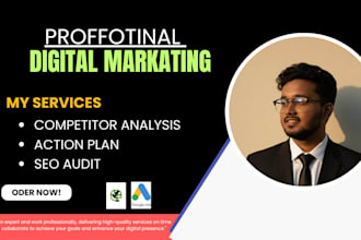 provide seo audit action plan competitor analysis