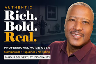do conversational black american male commercial voice over