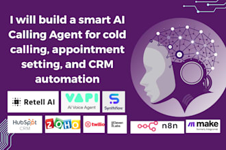 build a smart ai calling agent for cold calling, appointment setting with CRM