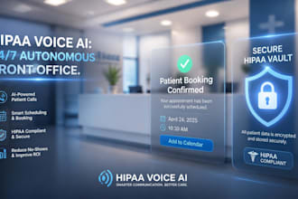 build an hipaa healthcare voice ai platform, patient portal and medical CRM