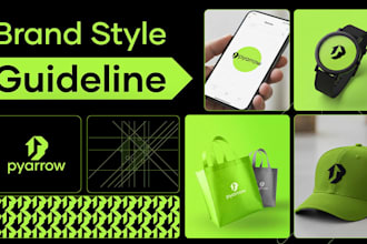 design logo, brand style guide and brand strategy for your business