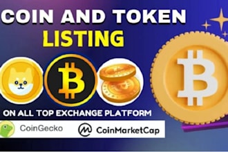 list your token on both coinmarketcap and coingecko
