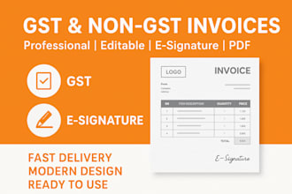create customized invoice with logo
