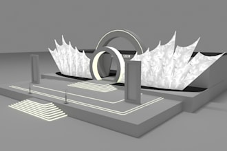 design a professional 3d exhibition booth and event layout