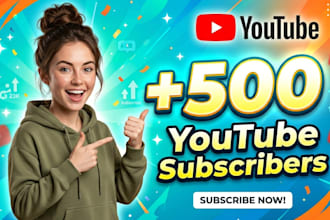 genuine 400 to 500 youtube subscribers