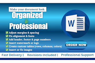 professionally format and fix your microsoft word document