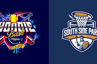 design sports logo for team, league, tournament, and competition