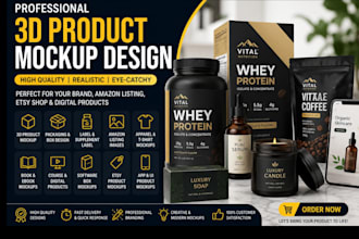 product mockup packaging design ecover bundle 3d mockup etsy mockup label design