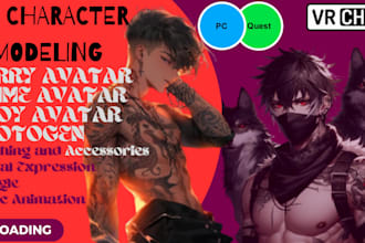 do 3d vrchat avatar vrc model nsfw furry avatar  for vrchat