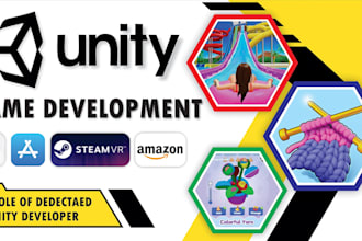 develop 2d or 3d unity game for android and ios