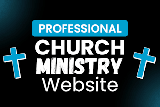 design a church ministry site with livestream and donation