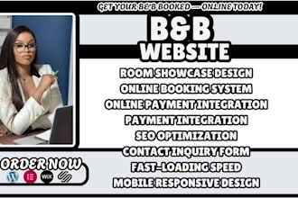 b,b website, guesthouse, bed and breakfast booking wordpress website, ab testing