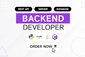 develop a backend for you using springboot, nodejs, fastapi