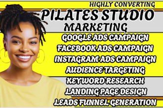 pilates studio marketing facebook pilates studio ads pilates marketing studio ad
