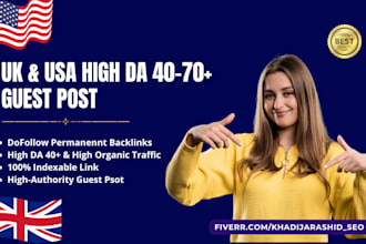 publish high da USA and UK guest posts with dofollow backlinks on real USA blogs