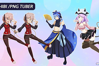 pngtuber chibi reactive for vtuber