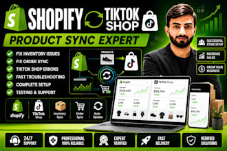 connect shopify to tiktok shop and fix product inventory sync issues