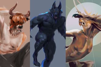 realistic accurate anthropomorphic characters, furry