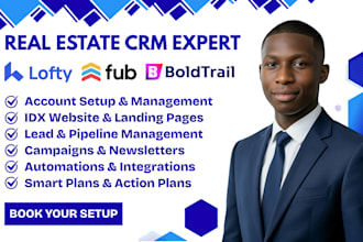 setup lofty crm gohighlevel real estate crm follow up boss boldtrail