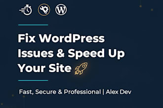 fix wordpress issues, errors and speed up your website