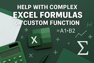 fix or build complex excel formulas and custom functions