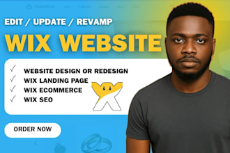 revamp wix website edit wix website redesign wix website fix revamp wix website