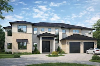 design architecture 3d house exterior rendering walkthrough, interior