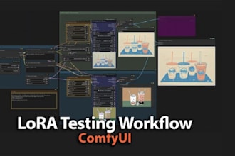 train lora models with wan, flux or sdxl comfyui workflow api integration runpod