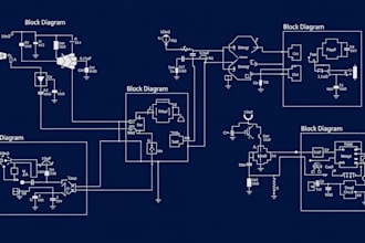 create electronic, electrical schematic, circuit diagram, block diagrams etc