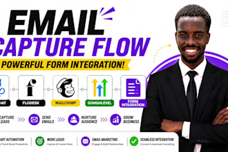 setup manychat email capture flow flodesk mailchimp gohighlevel form integration