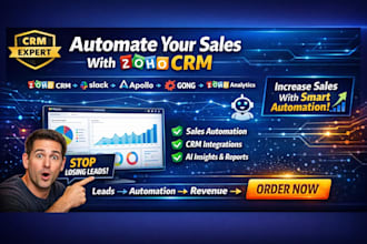 zoho crm slack zoho campaign gong apollo io zoho sign make zoho analytic ai zia