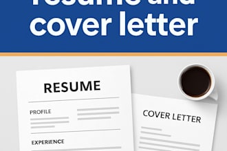 create a professional resume and cover letter