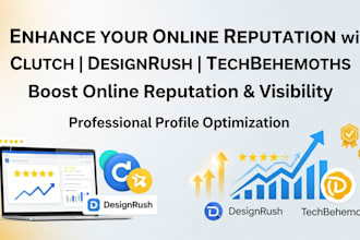 enhance your online reputation with clutch, designrush techbehemoths