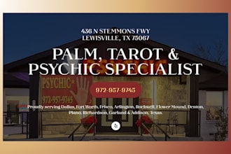 build spiritual website tarot reading website psychic reading astrology website