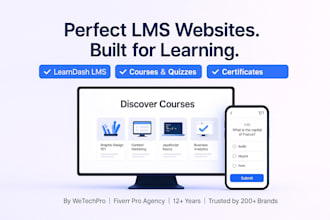build a wordpress lms with learndash courses quizzes certificates