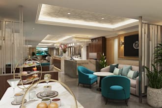 renovate3d grand room bar,hotel lounge design,cafe restaurant,dining hall render
