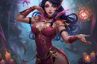 draw a fantasy portrait of any character