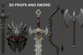 create 3d game props and assets for 3d printing 3d game environment in blender