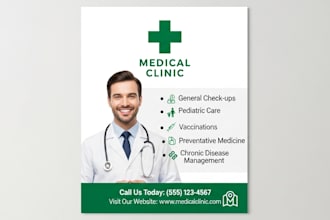 design a professional healthcare or medical flyer medical healthcare banner