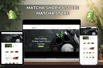 design matcha store green tea coffee store coffee website matcha shopify store