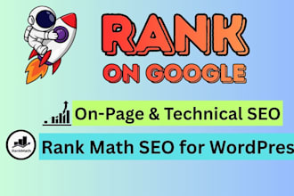 onpage and technical SEO optimization for wordpress site using rank math