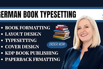 german book typesetting, book formatting and layout design kdp book publishing