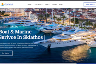 design wix yacht rental website boat rental jetski booking website