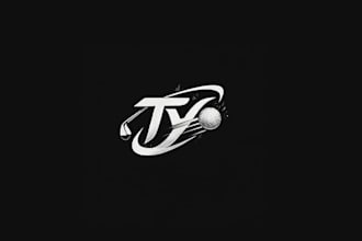 design looking young swiss golfer logo