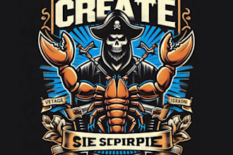 create custom pirate scorpion logo