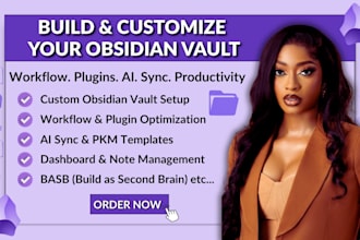 setup obsidian vault for pkm with workflow plugin ai sync to boost productivity