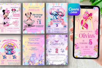design a birthday invitation for kids canva
