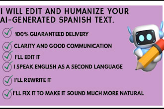 edit and humanize your ai content in english