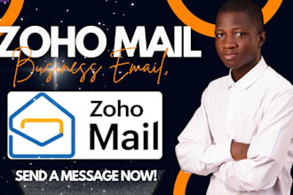 setup zoho mail business email with domain verification, email migration
